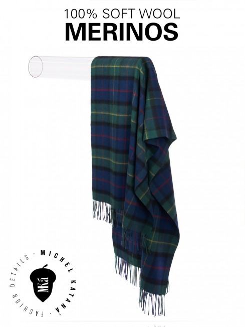 LYBSTER-KILT-NATIVE, длиный ПАЛАНТИН из мягчайшей шерсти MERINOS из пряжи средней тяжести, коллекционная линия CONFRONTATION (Собственный Взгляд) TQ.W220_VM2020-25/BLUE.VERT